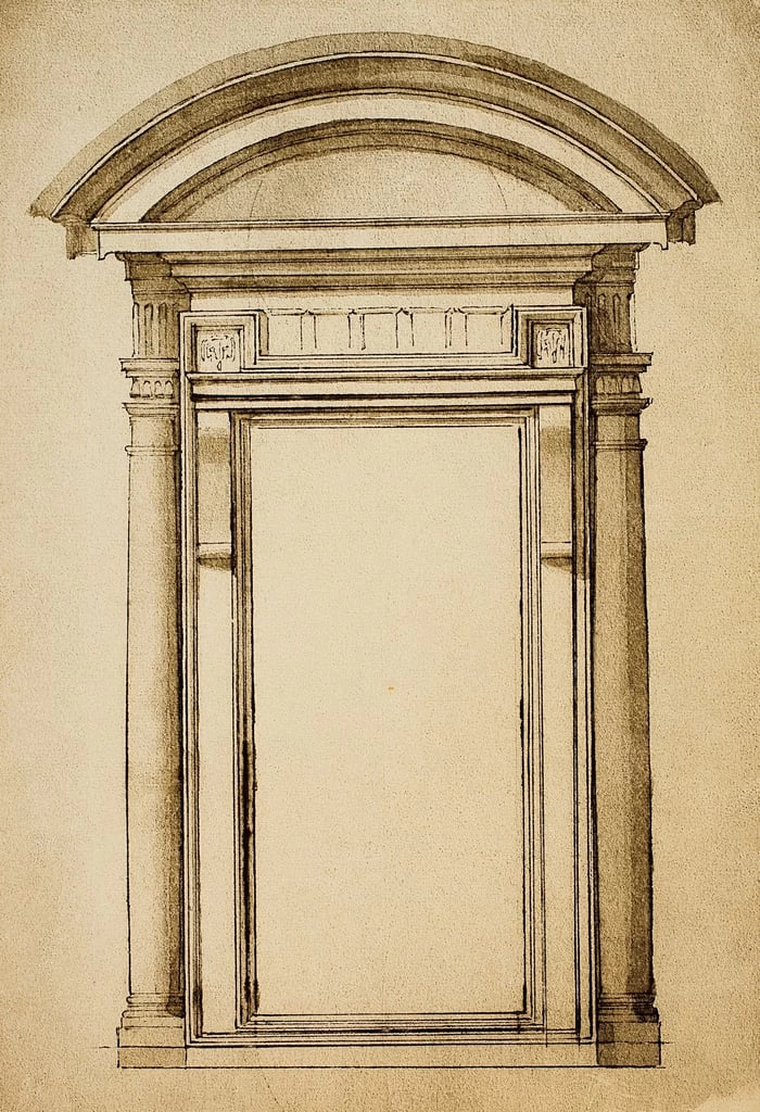 Una porta - Casa Buonarroti, Firenze